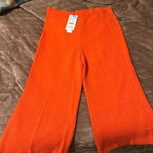 NWT Orange Zara Wide Leg Pants 2820/811